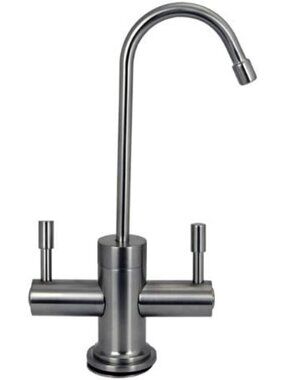 Westbrass Contemporary Two Handle Instant Hot/Cold Water Dispenser Faucet